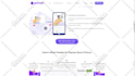 an onscreen website or document presentation