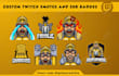 design custom chibi emotes for twitch, kick, youtube, and discord