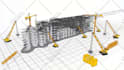 make amazing 3d construction architecture logo animation