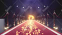 create luxury 3d red carpet logo intro