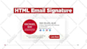 design email signatures in HTML, digital business cards, HTML signature