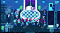 create pixel art animation lofi style in loop