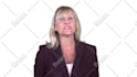 be your british video spokesperson on white screen with logo