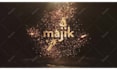 create a magical gold logo intro animation