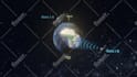 create nice spin globe animation with logo and text