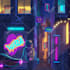 create futuristic animated gifs nft art
