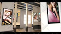 create realistic 3d art gallery slideshow video