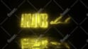 make 3d neon sign intro logo or text animation