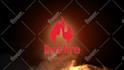 do fire logo intro video with real flame 4k