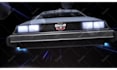 create your logo or text on delorean back to the future car