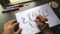 hand draw your brand, and name in graffiti time lapse video