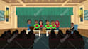 create a custom story based 2d animated music video