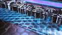 create a stunning dark 3d logo intro with neon glow animation