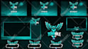 design professional twitch overlay and logo in 1 day