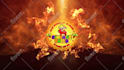 create 10 burning fire logo intro
