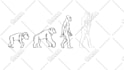create black and white animated GIF for you