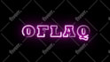create a neon intro text or logo animation