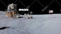 create astronaut logo reveal animation