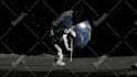 make astronaut moon flag logo reveal animation