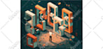 create ai powered isometric lottie animation for web and apps