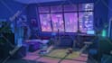 create 2d lofi loop animation for relaxed vibes