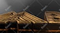 make cinematic 3d gold logo animation 4k