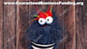 create a fun video with a blue hairy monster puppet