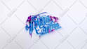 create color paints mixing and splashing logo animation