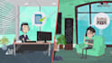 do roof damage repair or installation 2d animated explainer video