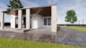 create a realistic exterior design 3d rendering architecture