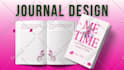 design a custom journal with a modern journal cover for KDP