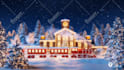 make this snow train happy merry christmas video
