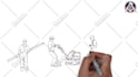 create a construction white board animation video