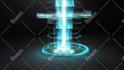 make 3 hologram,futuristic,hud 3d logo intro animation