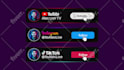 create animated youtube subscribe and social media lower thirds