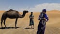 create a happy birthday video from the sahara desert