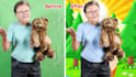 remove your green screen video background
