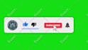 make modern youtube subscribe animation, like and bell icon button