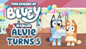 design a personalized birthday greet from bluey
