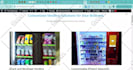 design vending machine website, vending atm website vending machine landing page