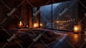 create cozy ambient relaxing rain video for youtube channel
