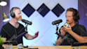 create a two person male ugc podcast video