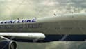 add your logo on flying boeing airplane video