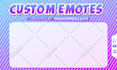 draw twitch emotes, sub badges, animated emotes, chibi emotes, vtuber for stream