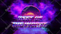 design custom 80s retro logo, synthwave, vaporwave chrome text