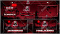 illustrate stream overlay, custom graphics, streamer design, twitch logo intro