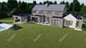 design house front elevation exterior 3d rendering