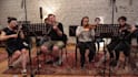 record live strings section in professional studio