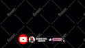 create youtube subscribe and social media lower third animation