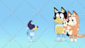 design a personalized birthday greet from bluey